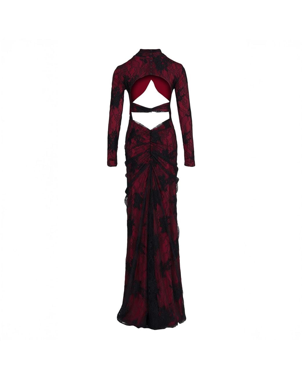 Herfetch Red Maxi Fetch Obbsession Dress-Burgundy