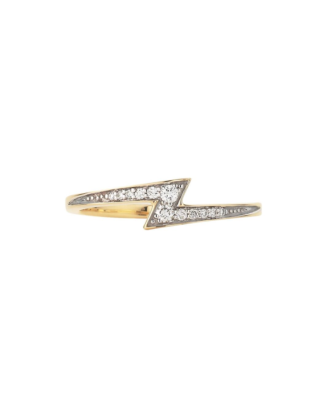Zoe & Morgan White Zap Diamond Ring