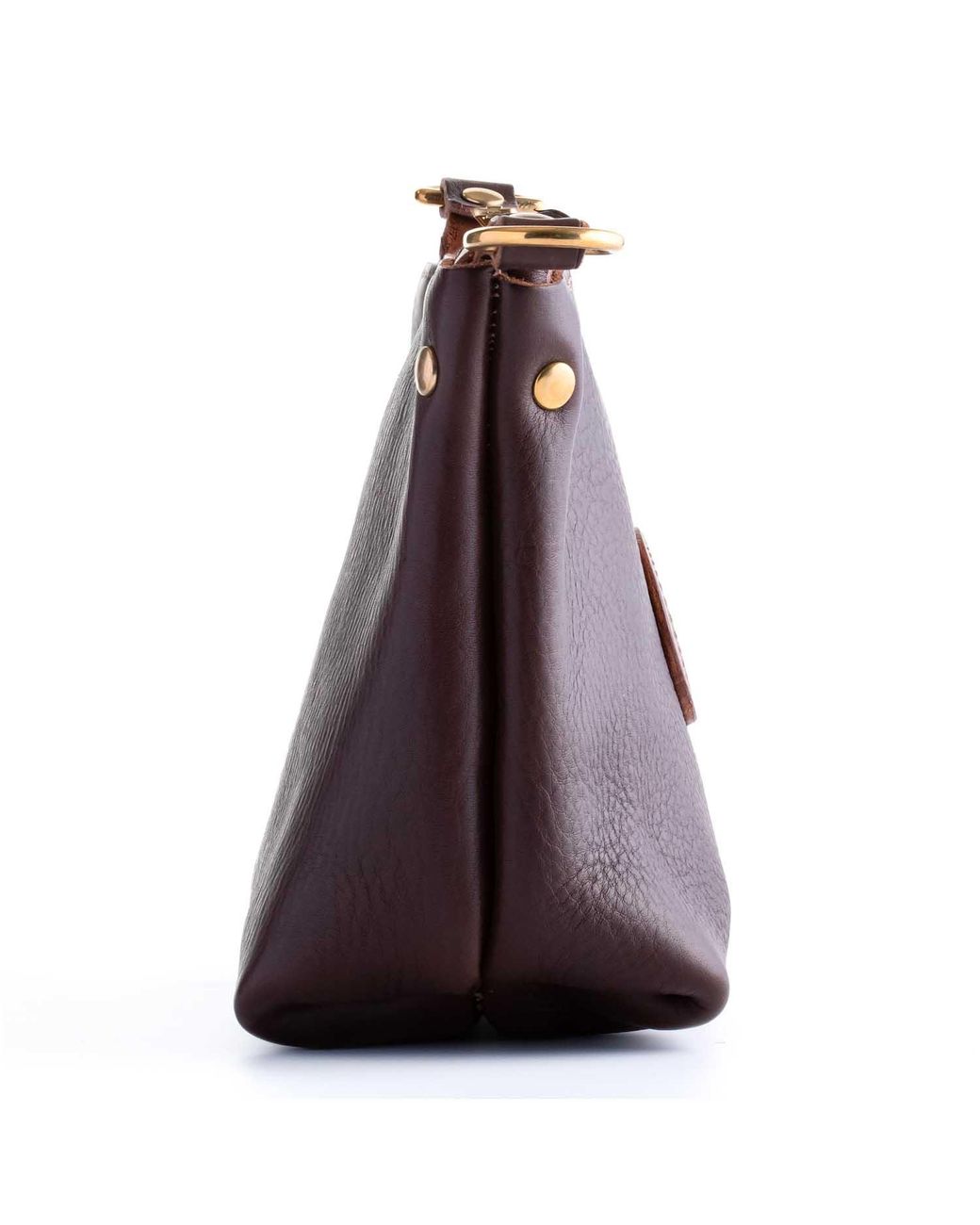 N'damus London Purple Bermon Leather Crossbody Bag