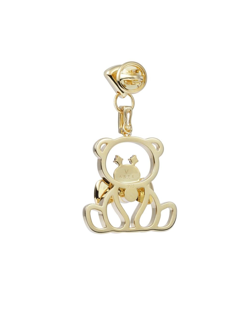 Arte Madrid Metallic Circus Bear Hollow Pendant