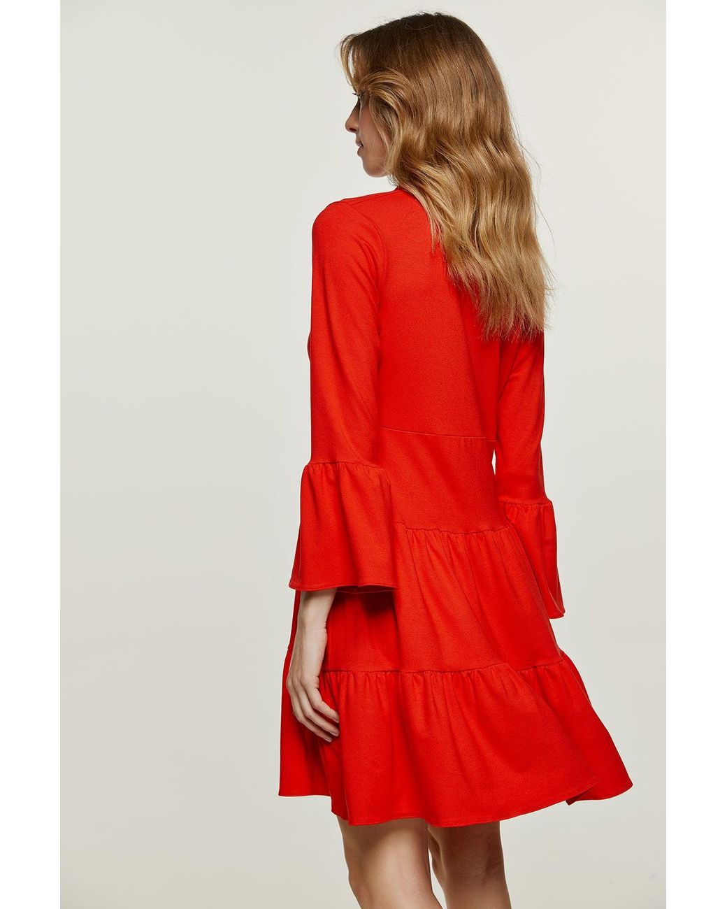 Conquista Jersey Tiered Dress
