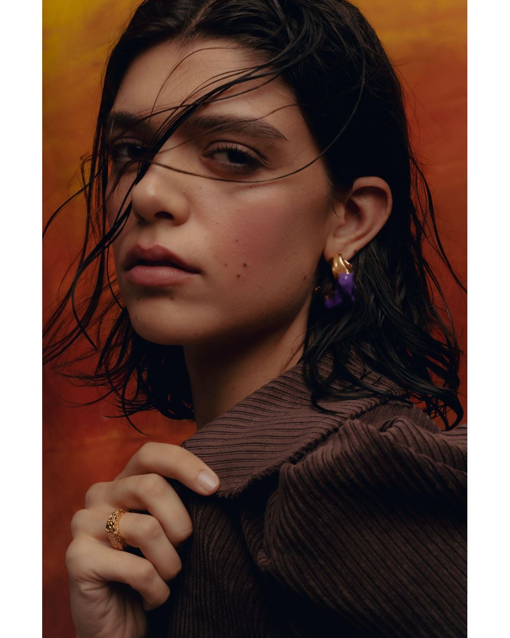 Lavani Jewels White Terrae Hoops