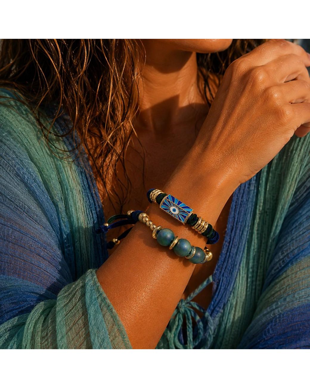 Persia Dona Jewelry Blue Verde Azzurro Bracelet