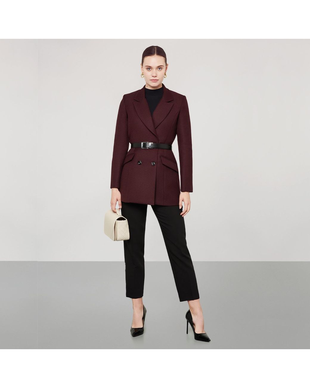 SEREN LONDON Red Burgundy Dress Jacket