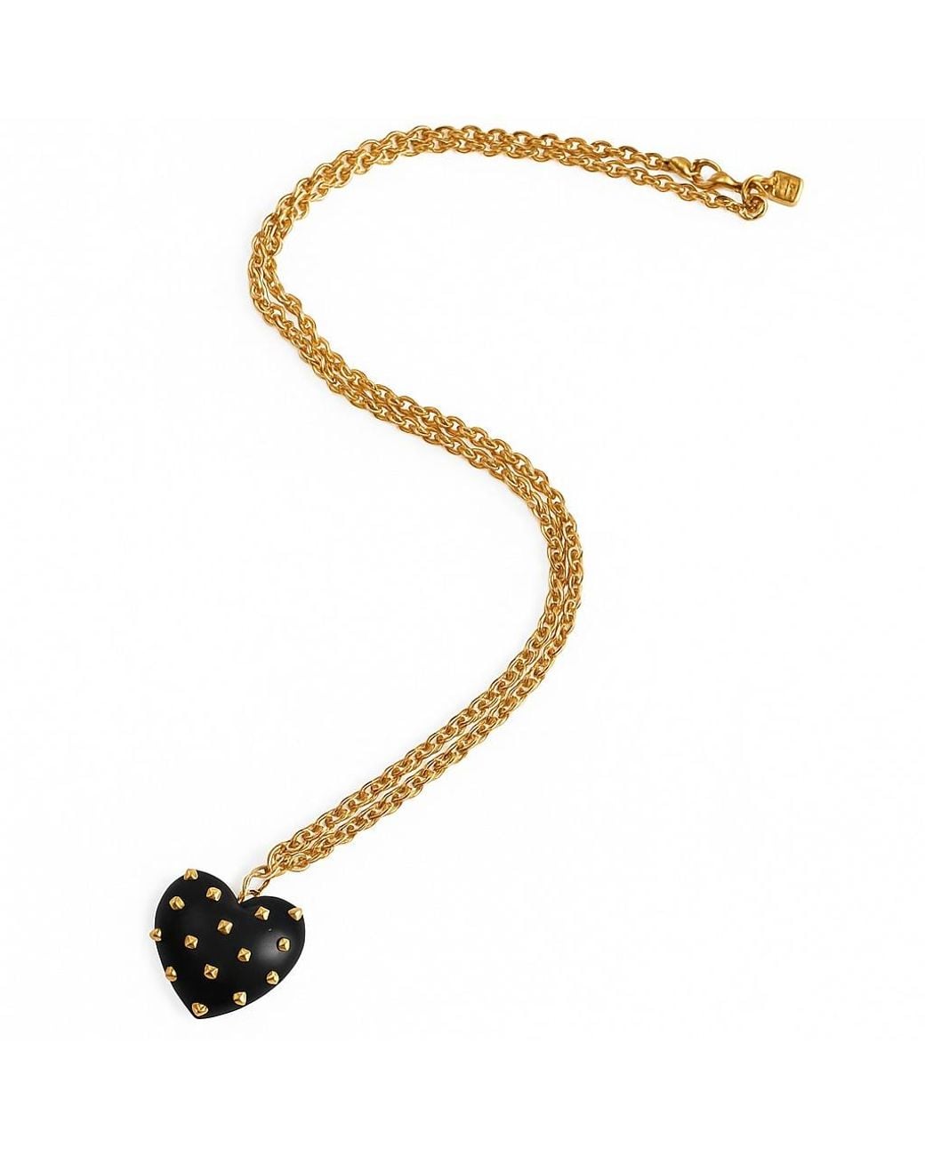 Michael Nash Jewelry Metallic Ophelia Resin Studded Heart Pendant