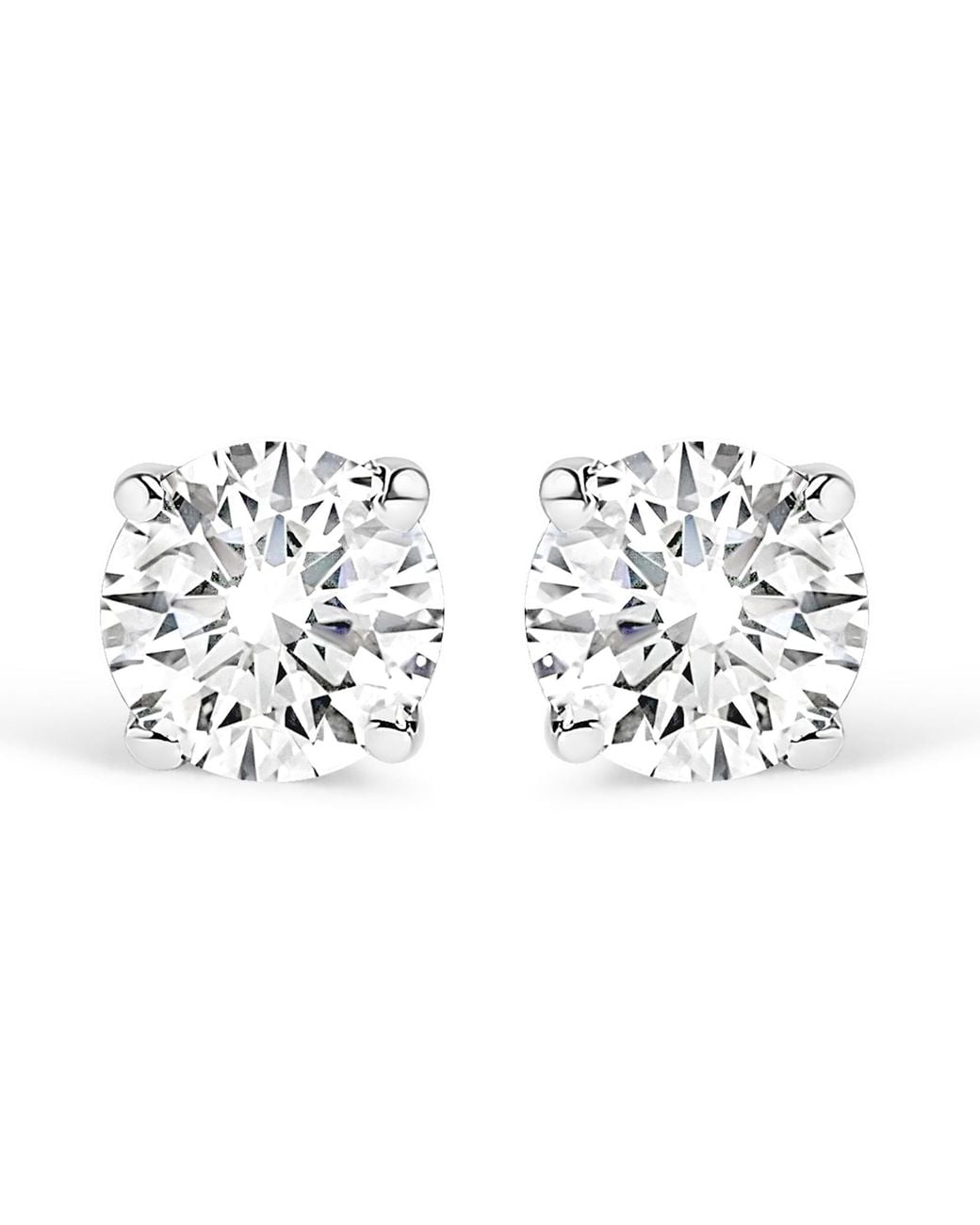 Haus of Brilliance Metallic 14K 1/2 Cttw Lab Grown Diamond Solitaire Stud Earrings