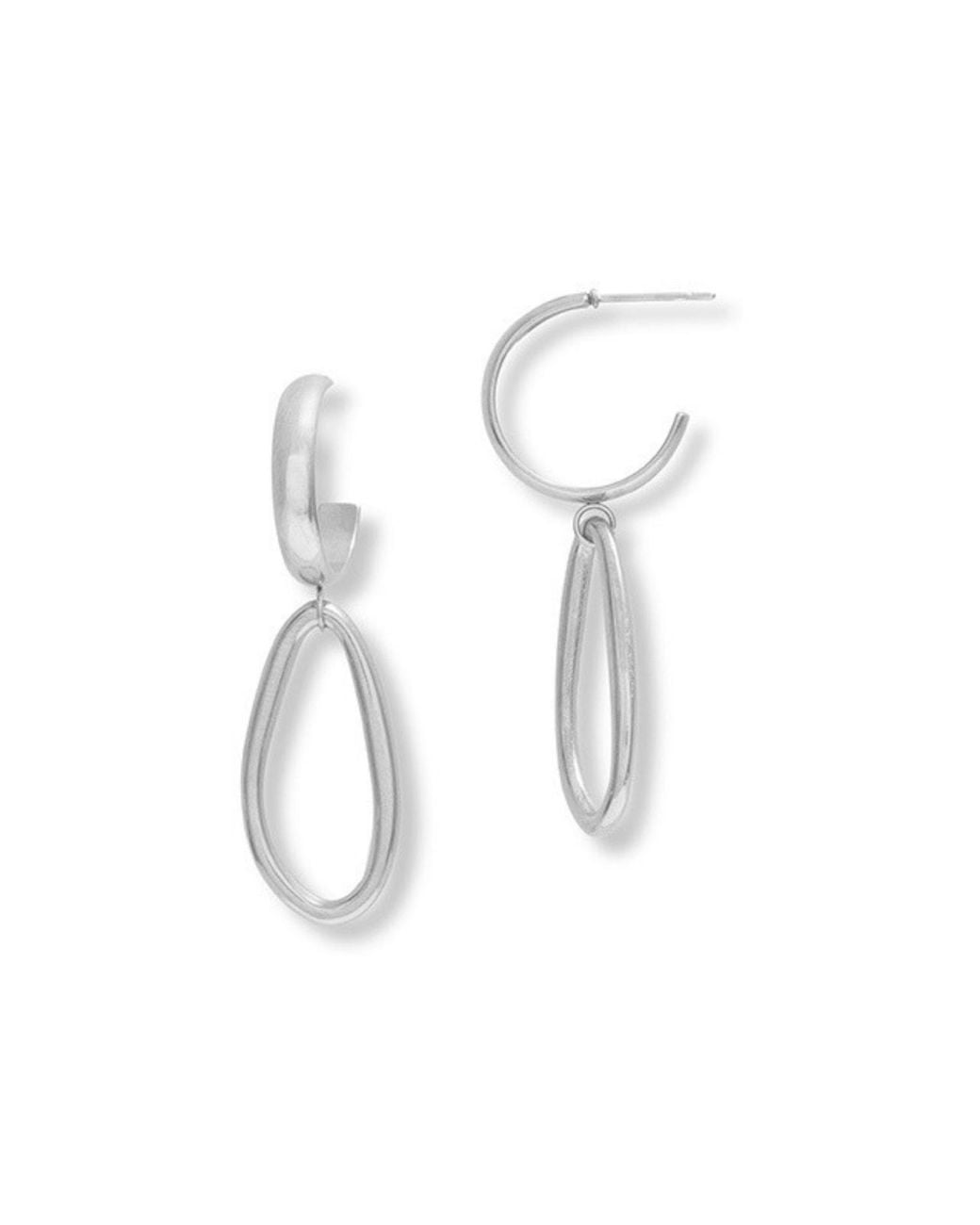 A Weathered Penny White Meri Hoops