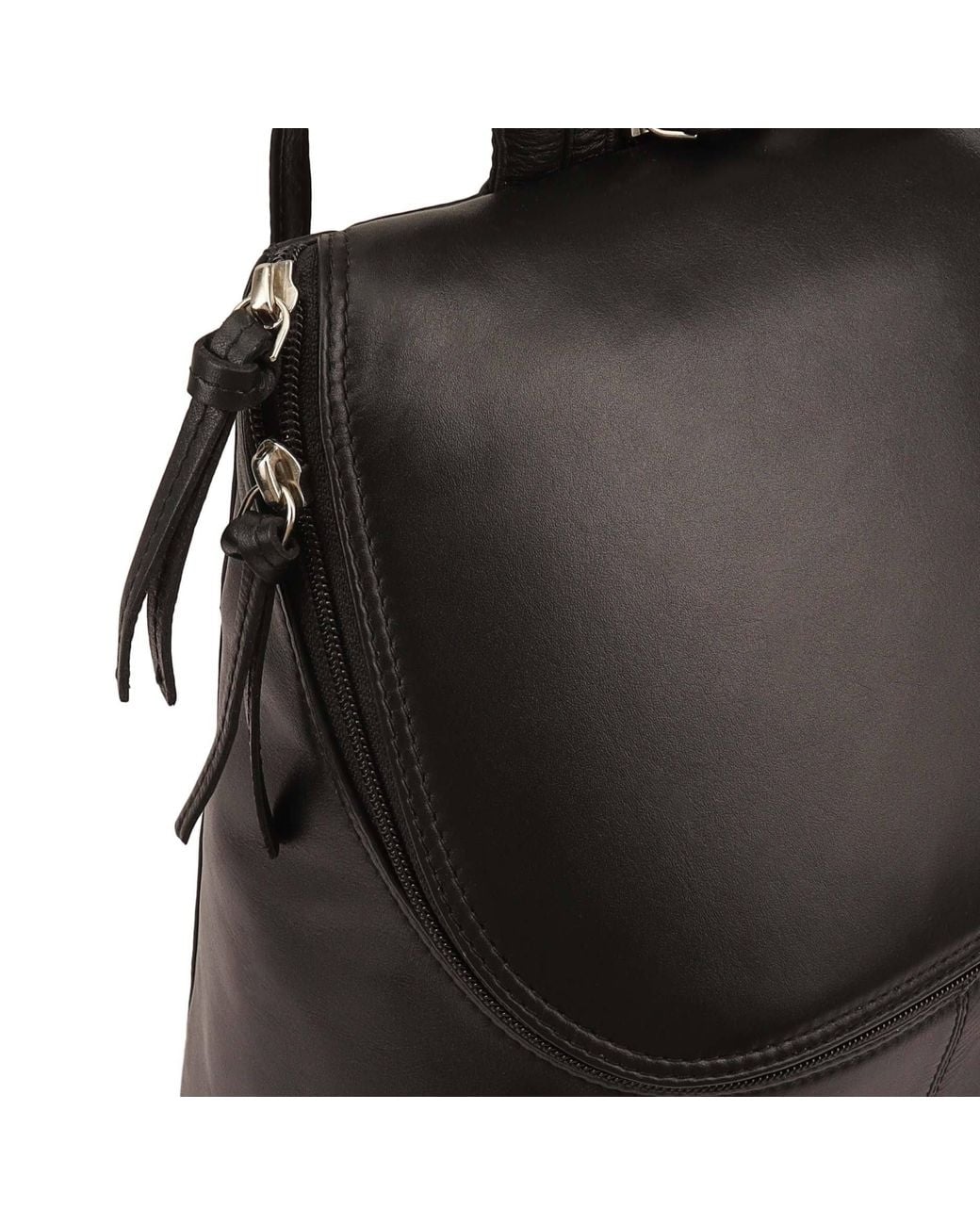 Lloyd Baker Black Padma Leather Backpack