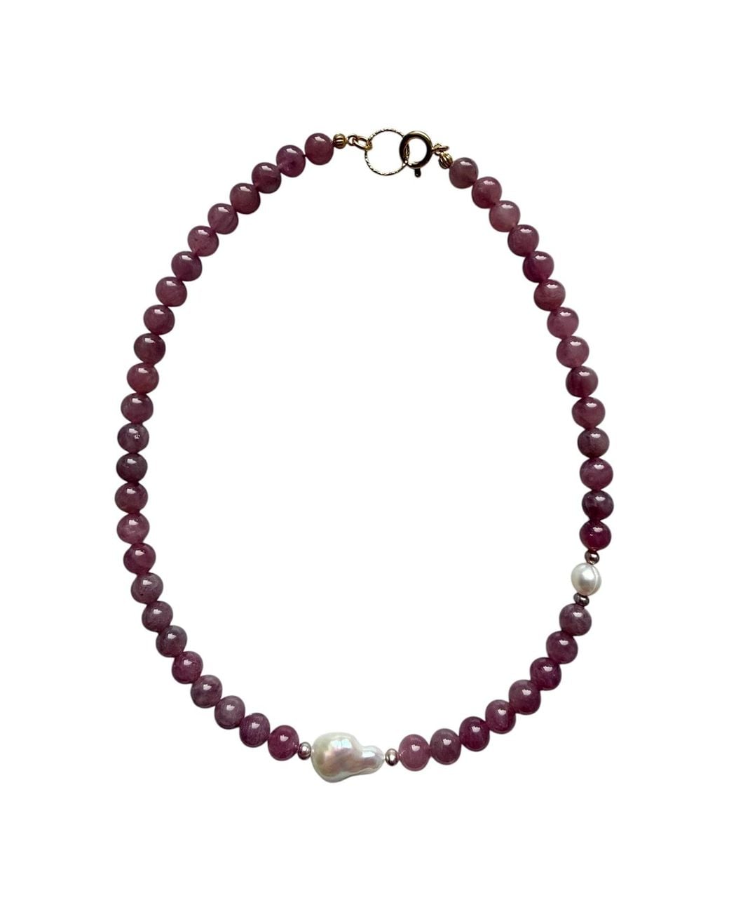 Larsuu Multicolor Blush Quartz Necklace