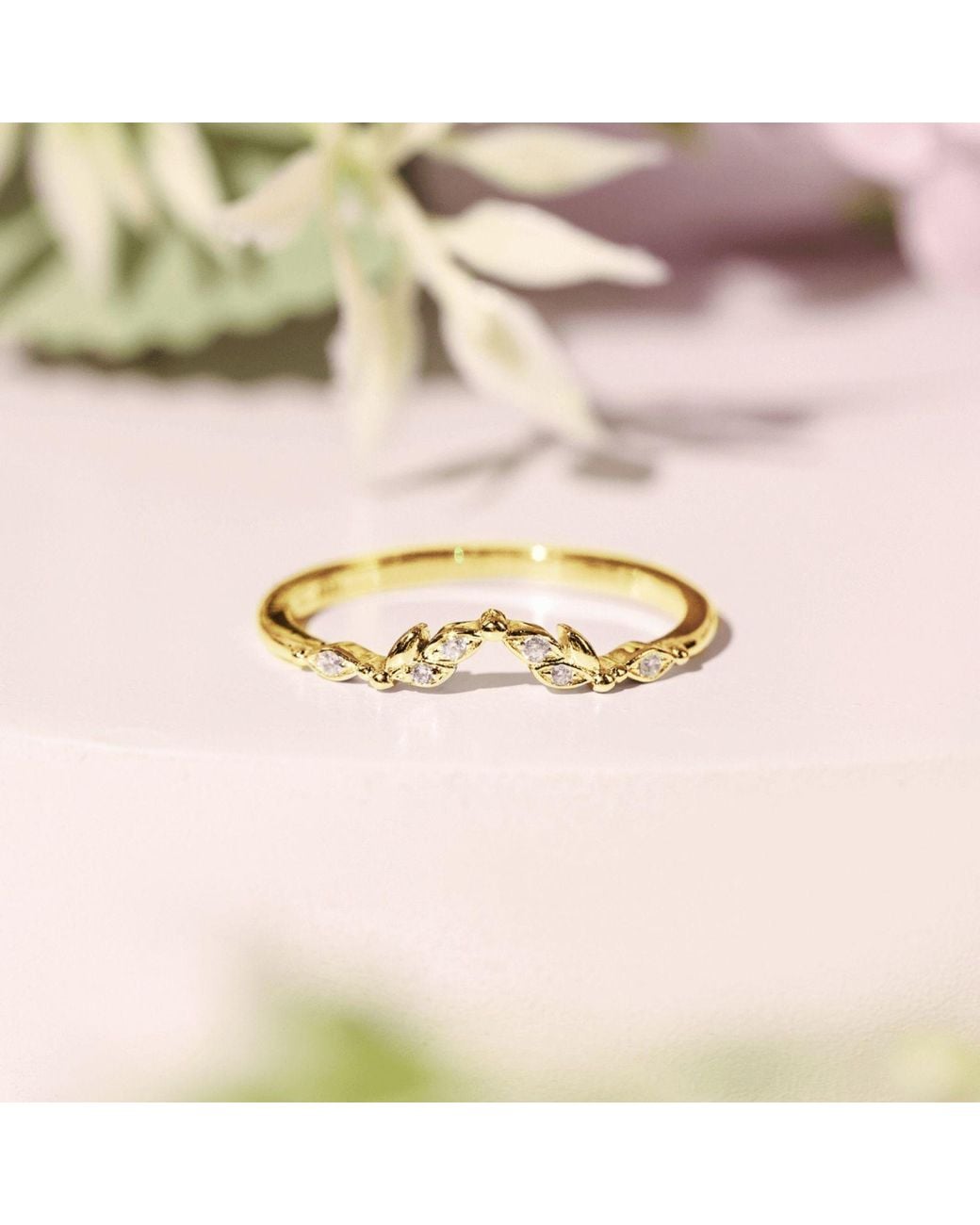 Azura Jewelry New York Yellow Gleam Band Vermeil