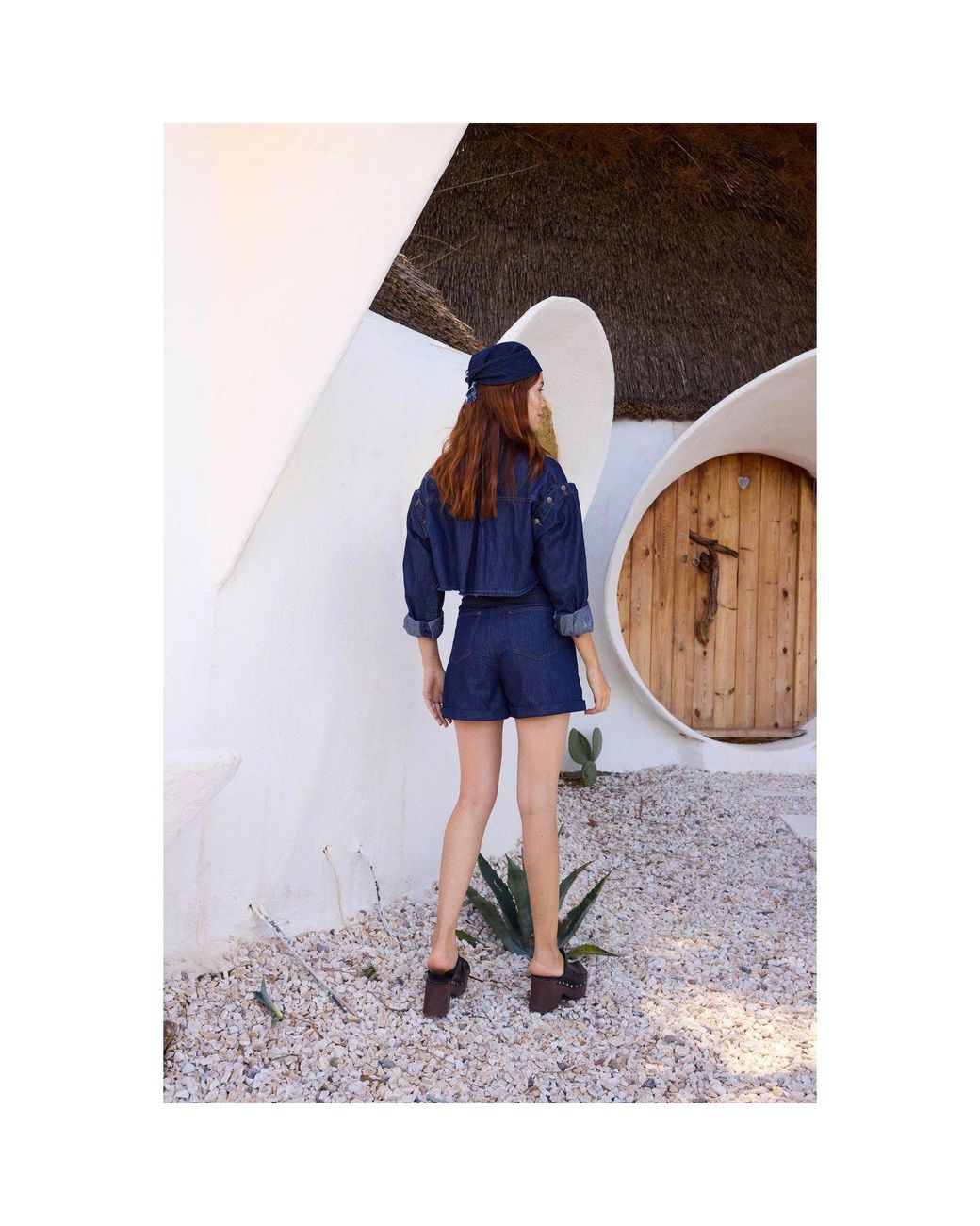 Cótier Denim Blue Coastal Breeze Shorts