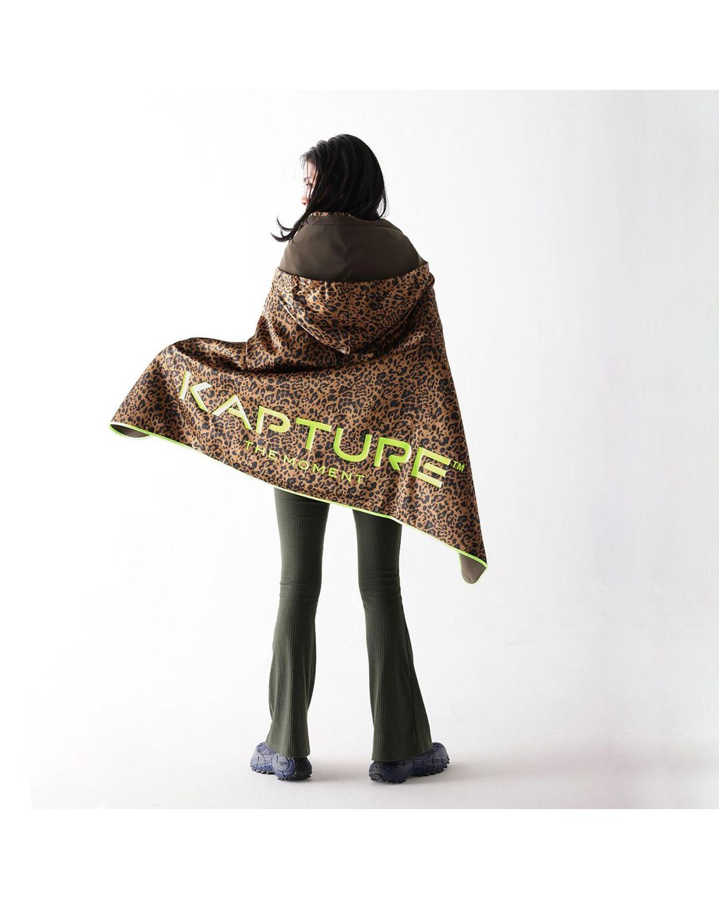 Kapture Brown Leopard Foldable Three