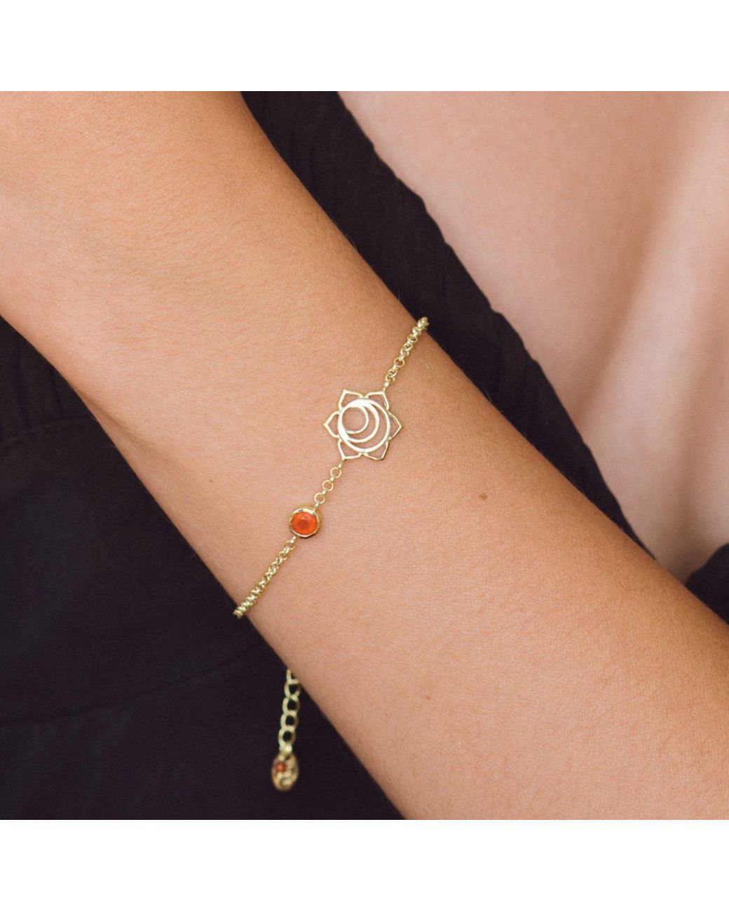 Charlotte's Web Jewellery Metallic Sacral Chakra Vermeil Bracelet
