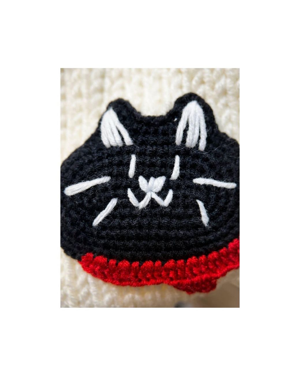 Ana Chic Multicolor Neutrals Collar Cat Handmade Knitted Cardigan