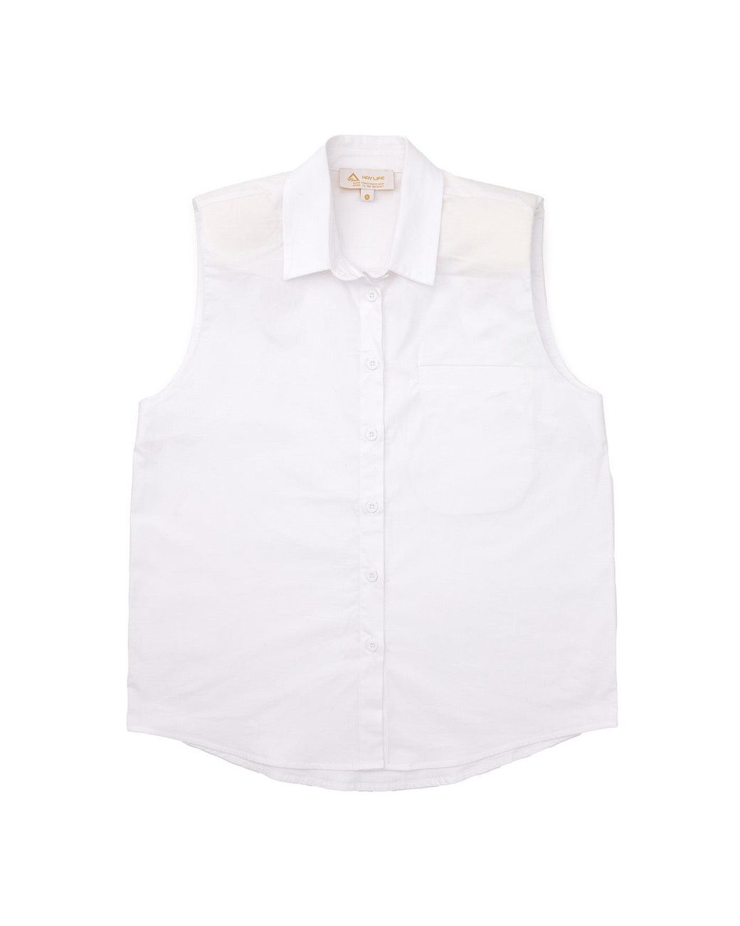 Hay Life White Sleeveless Shirt