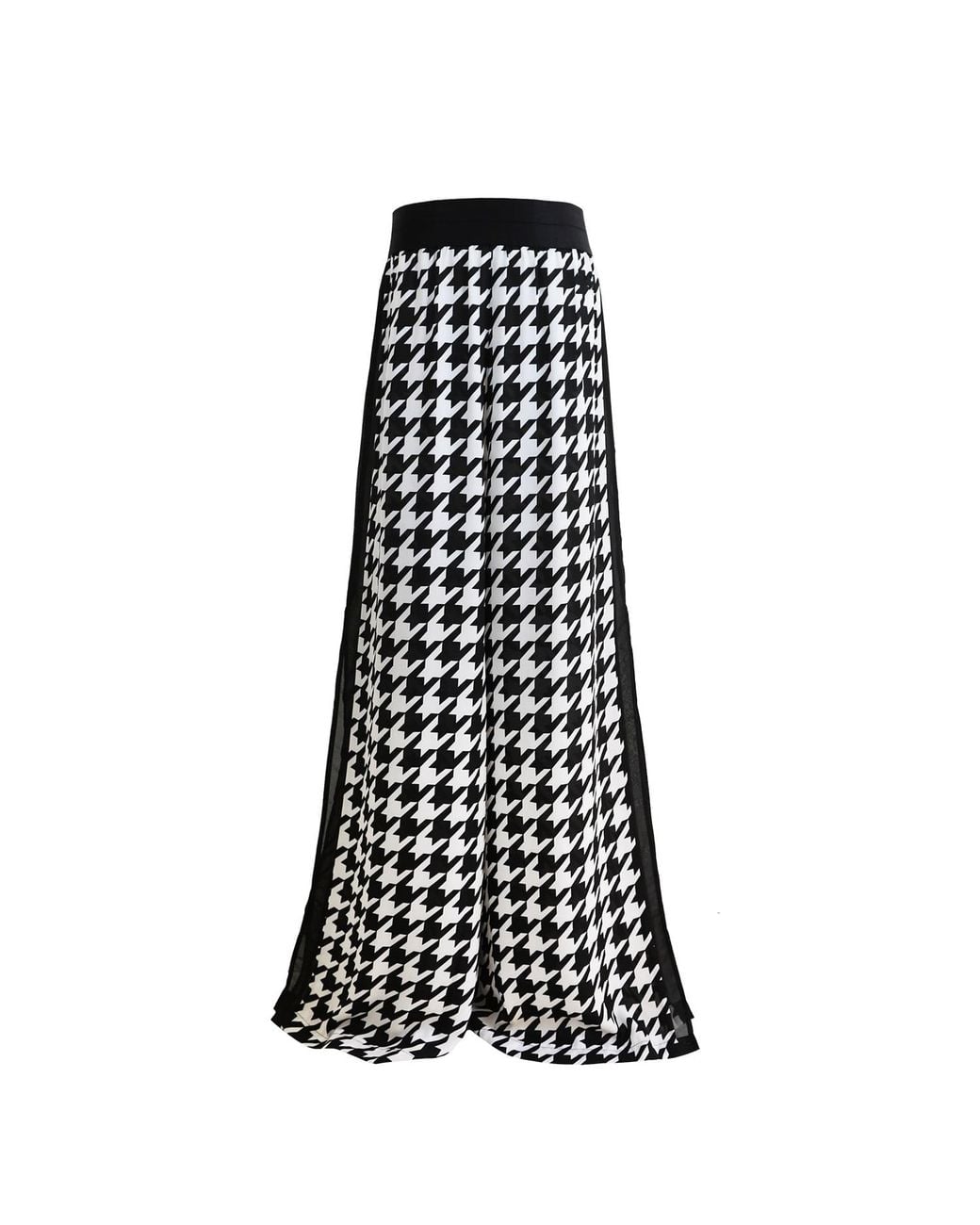 Ak Royalty Resortwear Black Capri Pants Houndstooth
