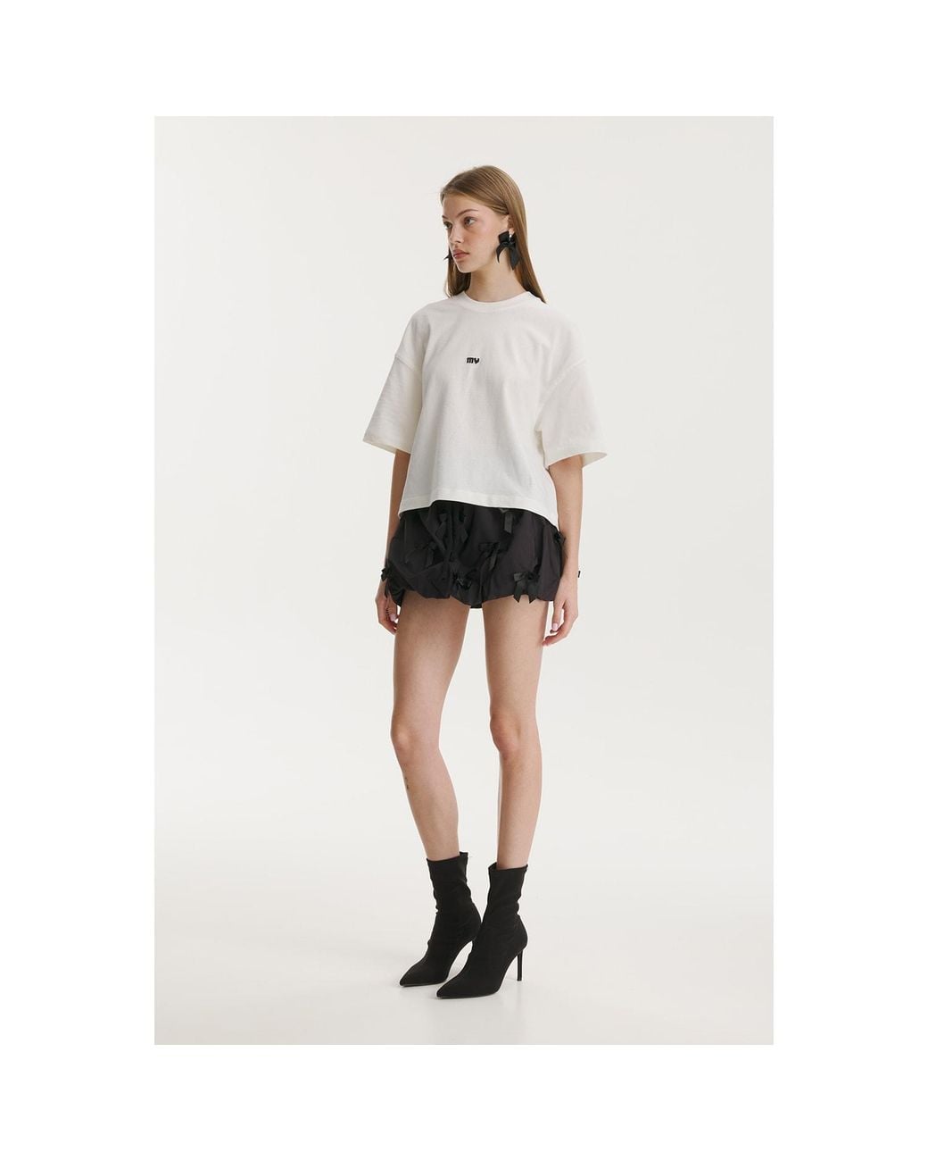 mysimplicated Black Noir Balloon Bow Skirt