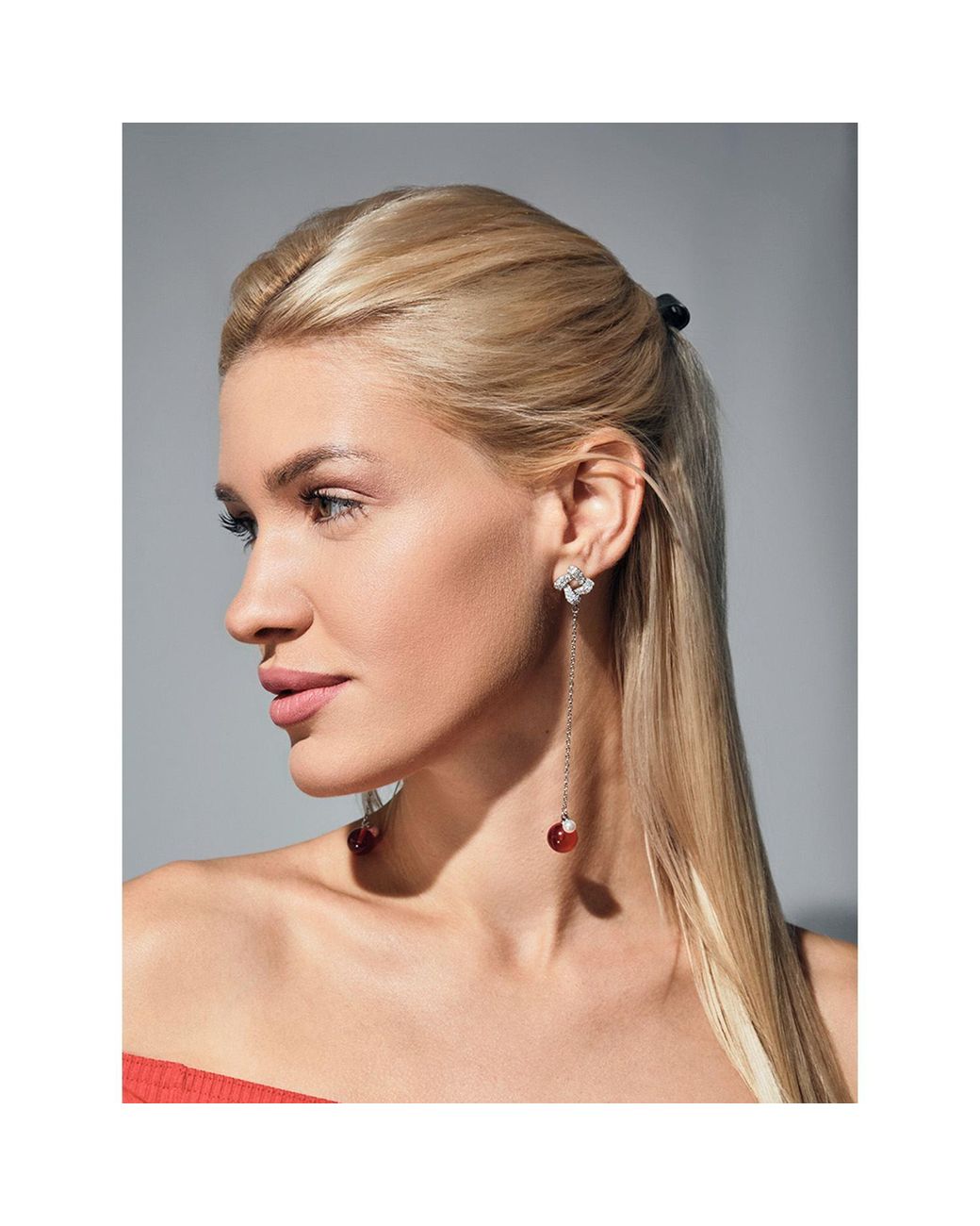 Mymokondo Red Astra Earrings