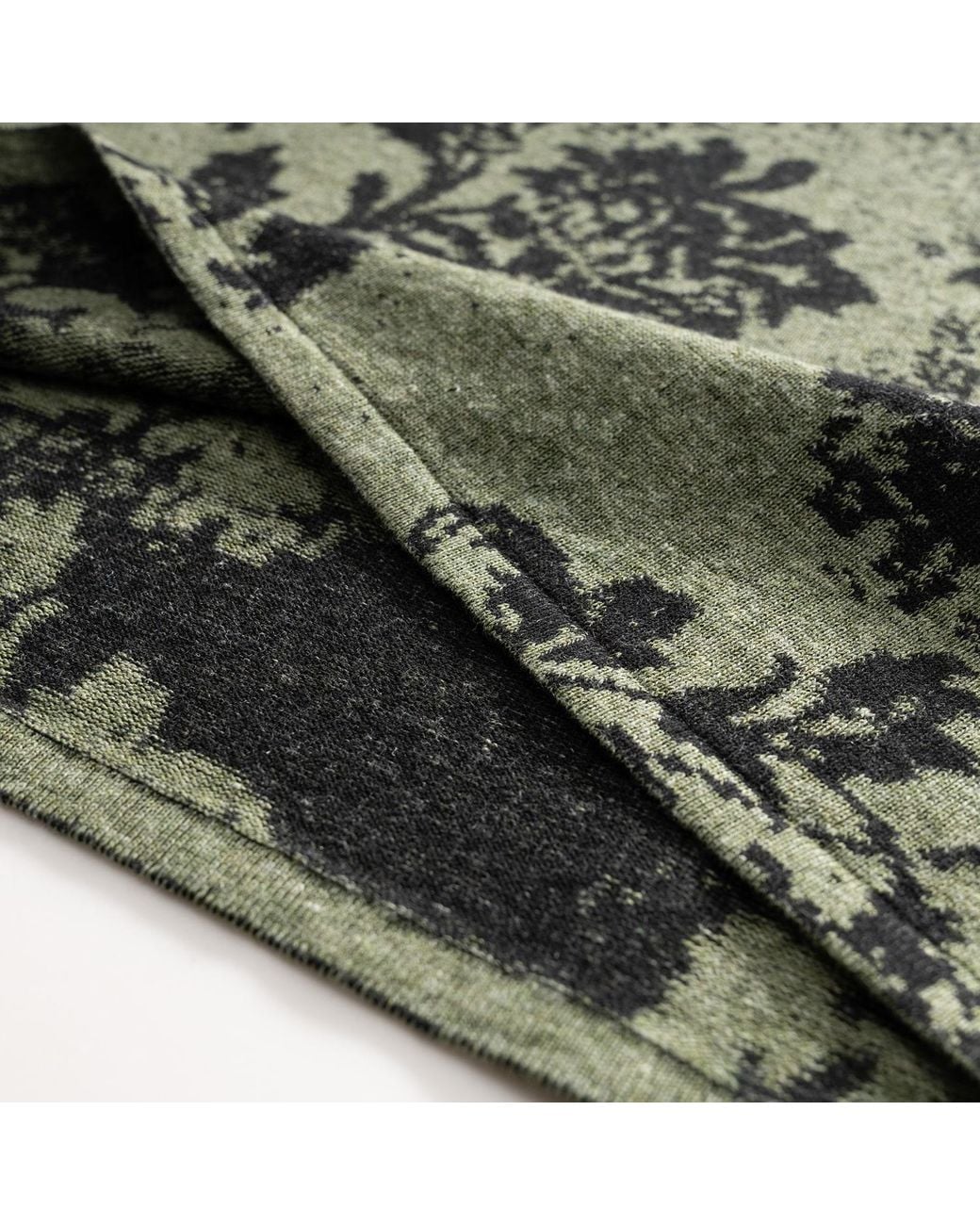 Fully Fashioning Green Shila Pullover Sweater