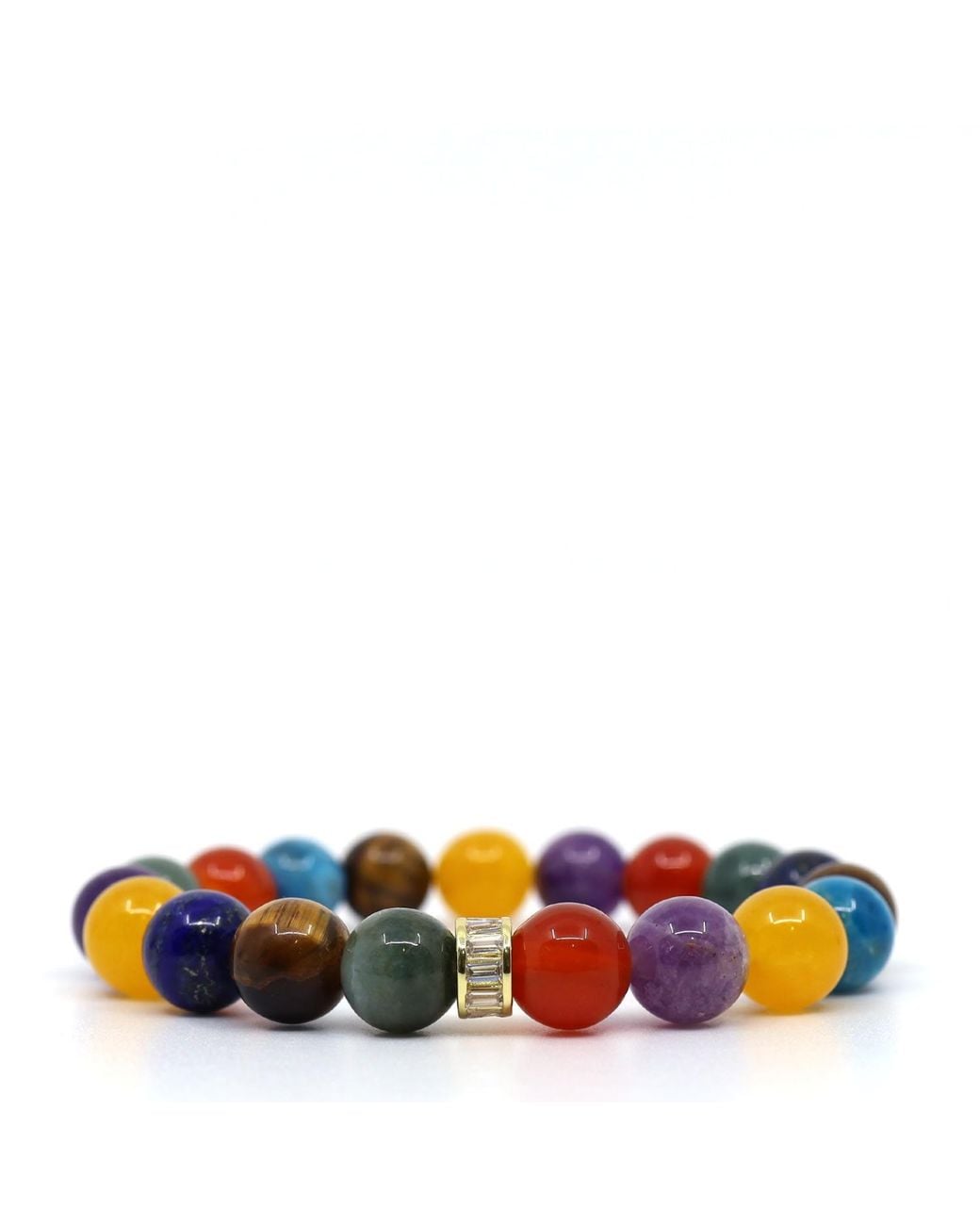 Shar Oke Blue Seven Chakra Bracelet for men