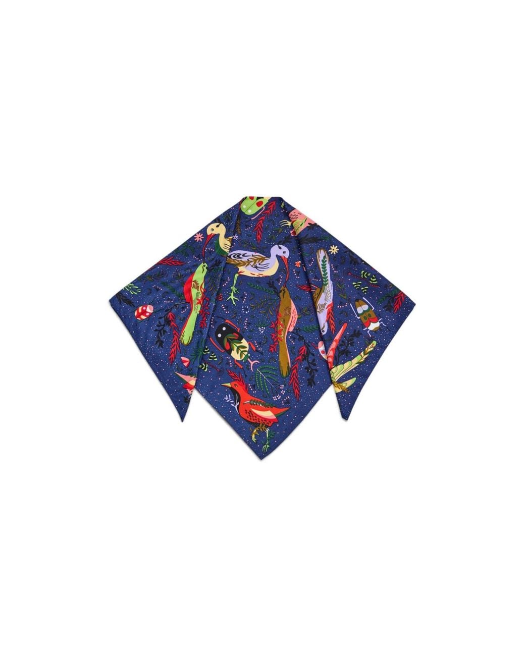 Saachi Blue Aviary Botanical Bandana