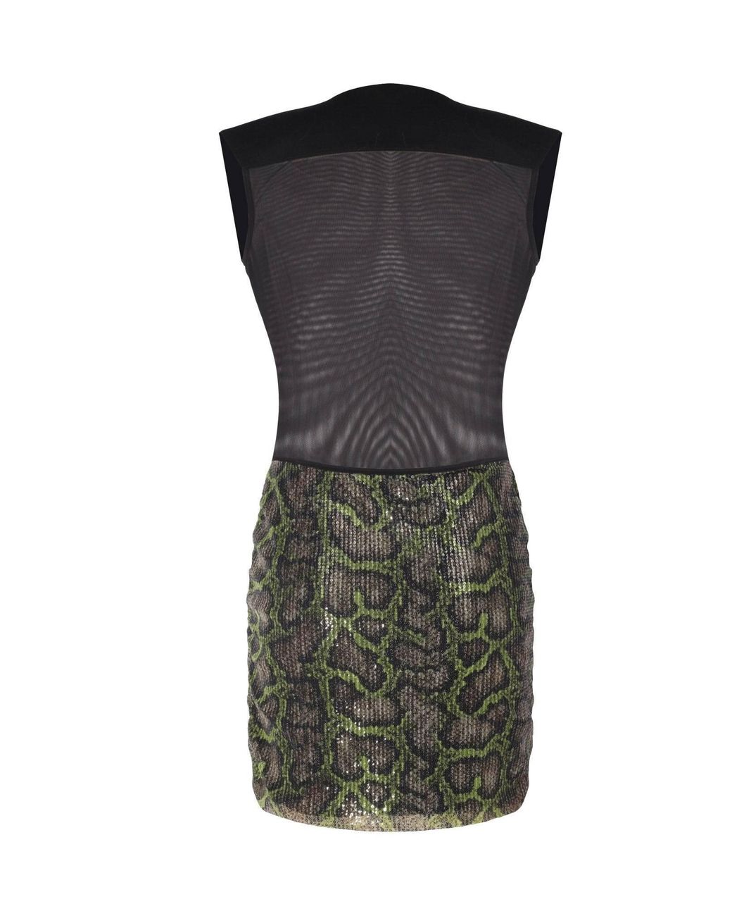 No'design Black Marlene Sheer Mini Dress