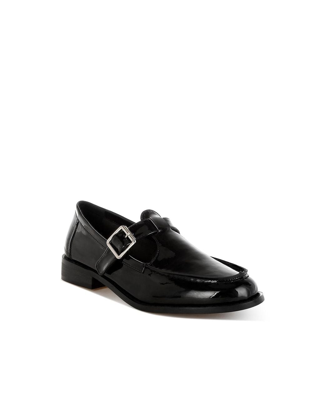 Rag & Co Natural Neutrals Swenson Patent Pleather Mary Jane Loafers