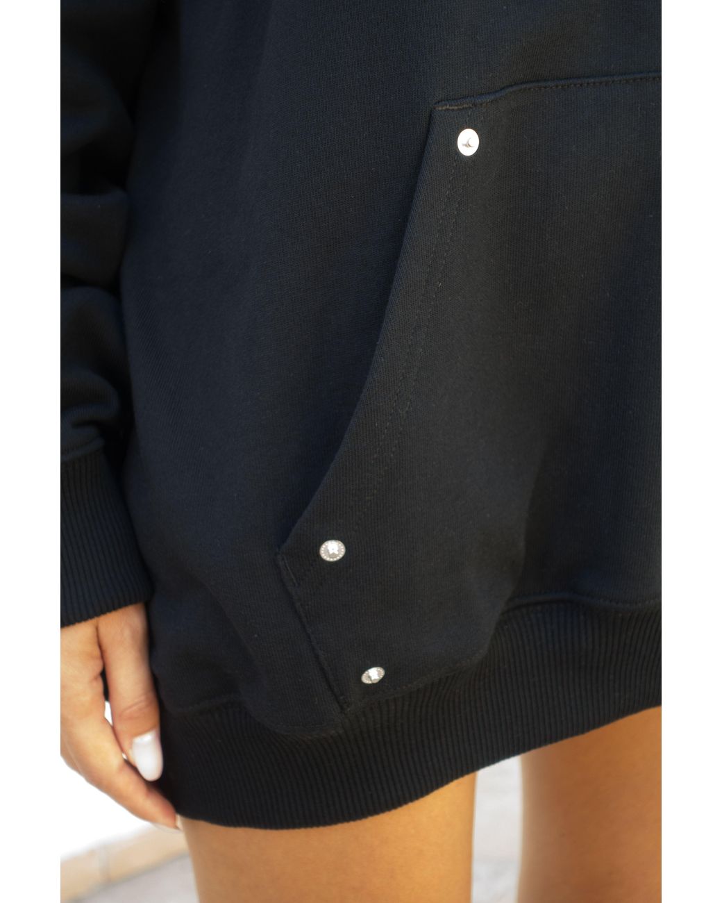 mysimplicated Black Cotton Hoodie