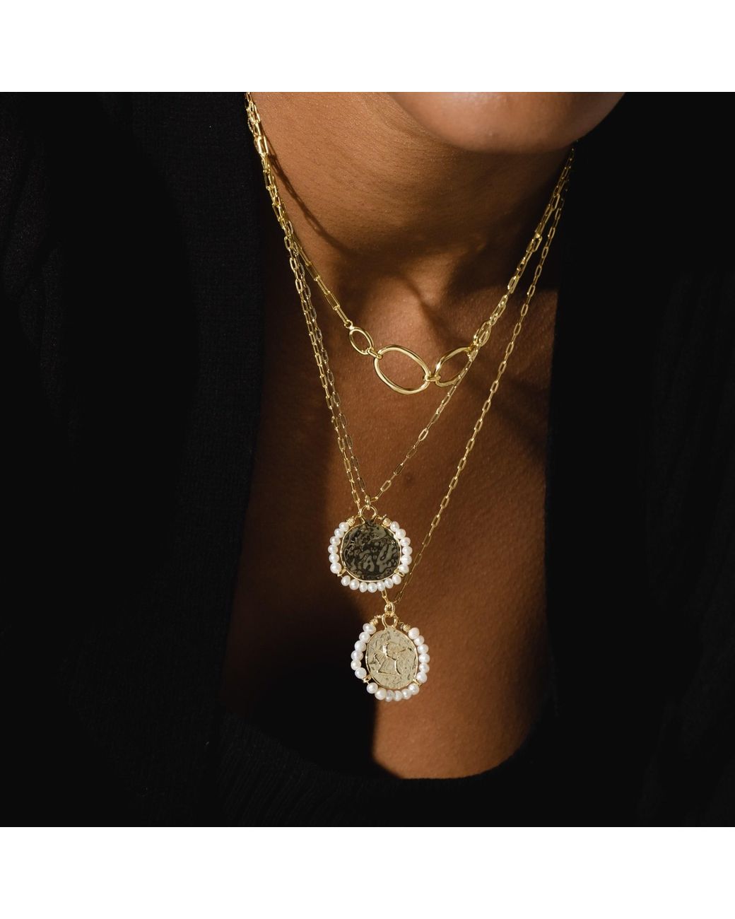 Argento Vivo Metallic The Luca Link Necklace