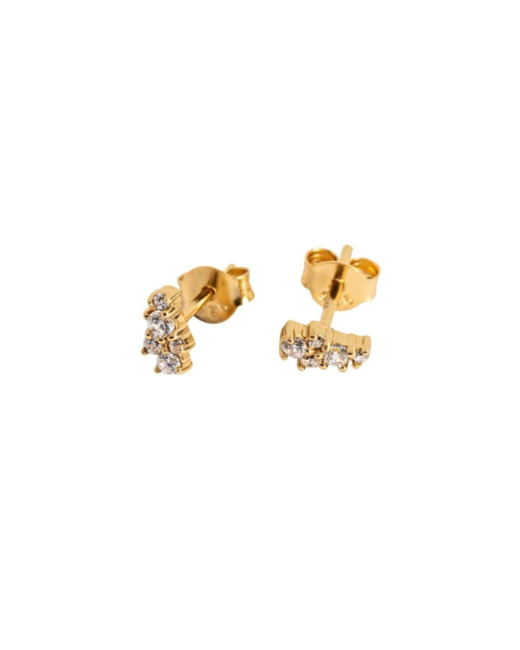 Claire Hill Designs Metallic Galaxy Sparkly Stud Earrings