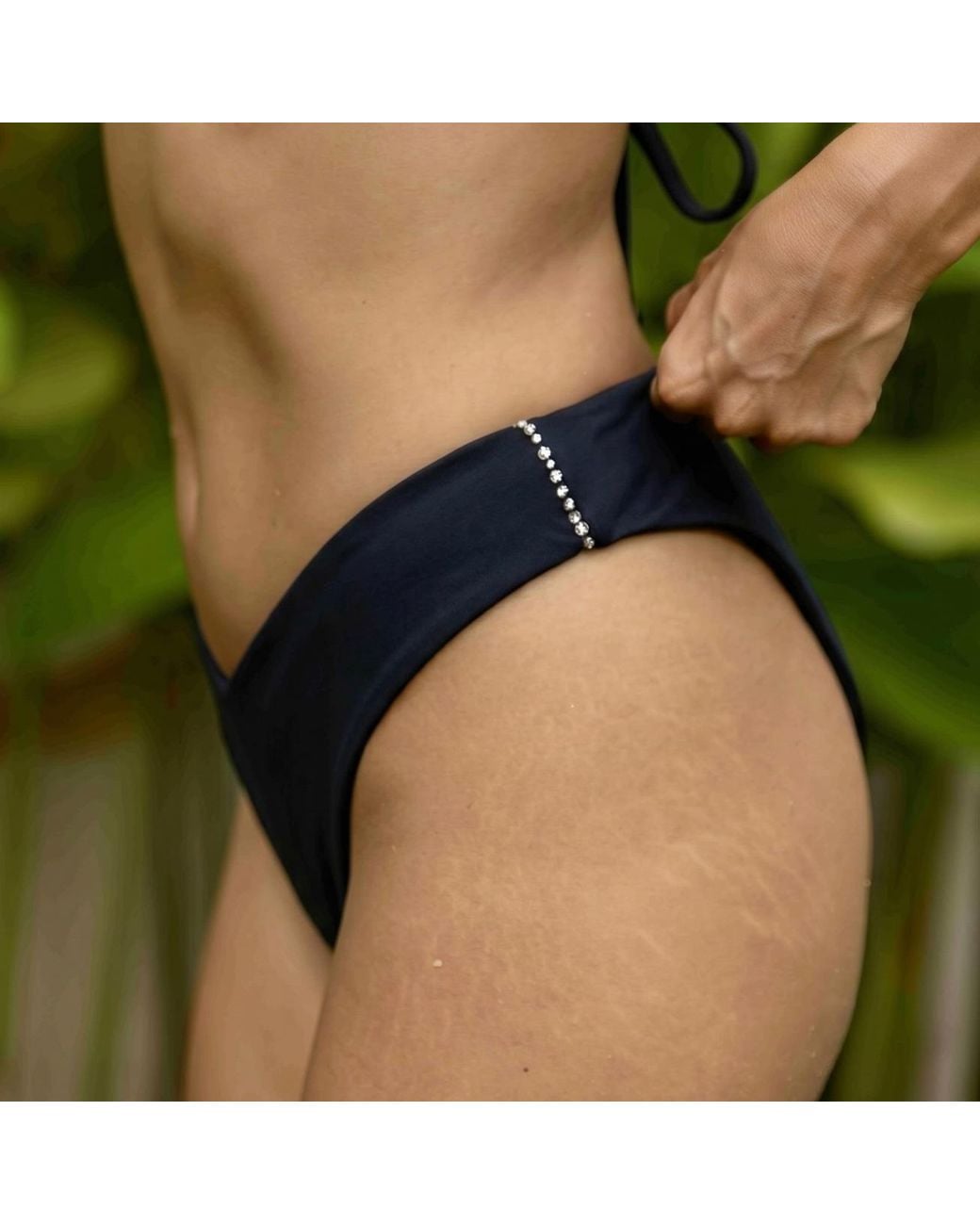 Raw Potential Black Yara Moderate Bikini Bottoms
