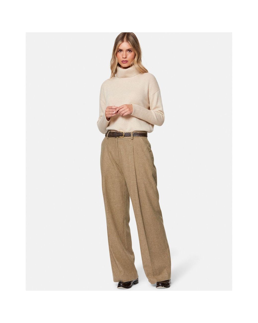 Helen Mcalinden Natural Neutrals Lyra Soft Umber Trousers