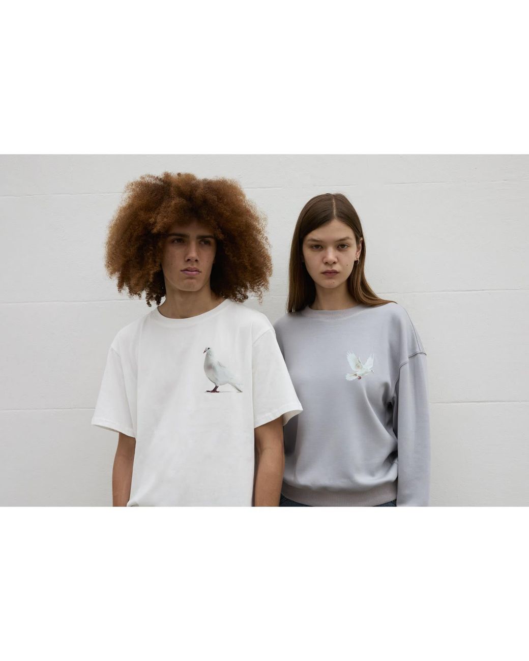 Sour Figs White Standing Dove T-Shirt for men