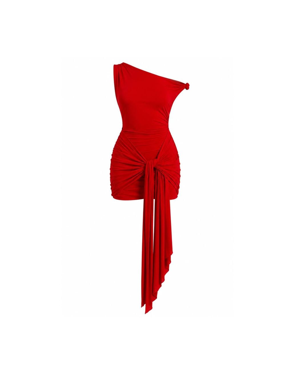 Maison De Gala Red Aurelia Crimson Mini Dress