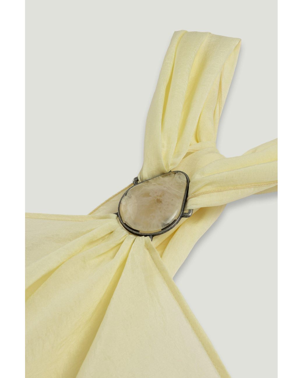 Nocturne Yellow Sleeveless Halter Blouse