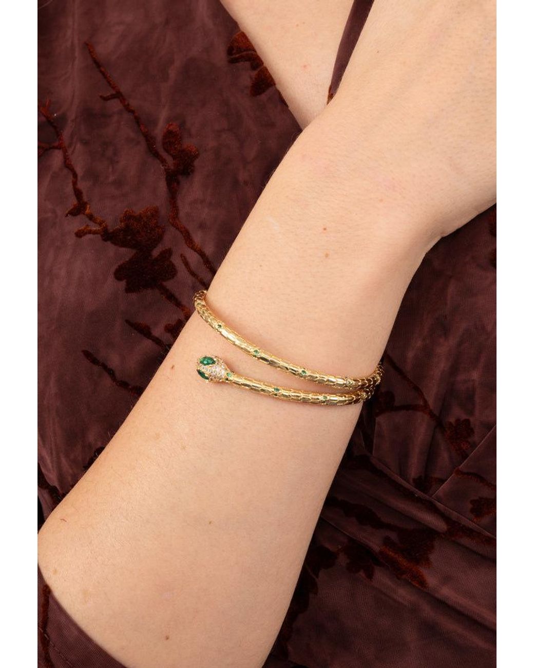 Starfish Project Metallic Snake 'Little Dragon' Cuff Bracelet