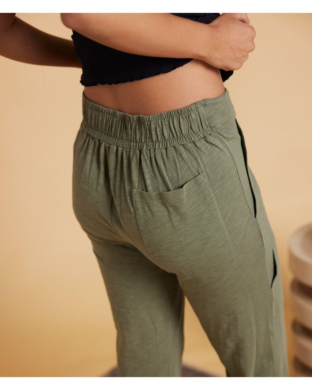 Known Supply Green Mid Rise Slim Pants