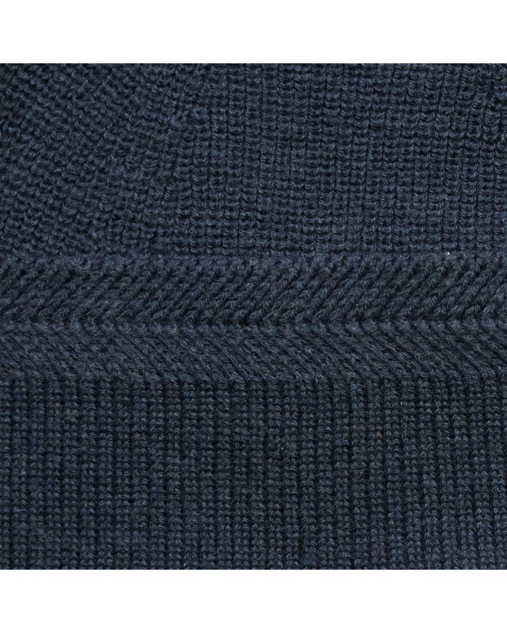 Paul James Knitwear Blue Lightweight Cotton Foweey Fisherman Beanie for men