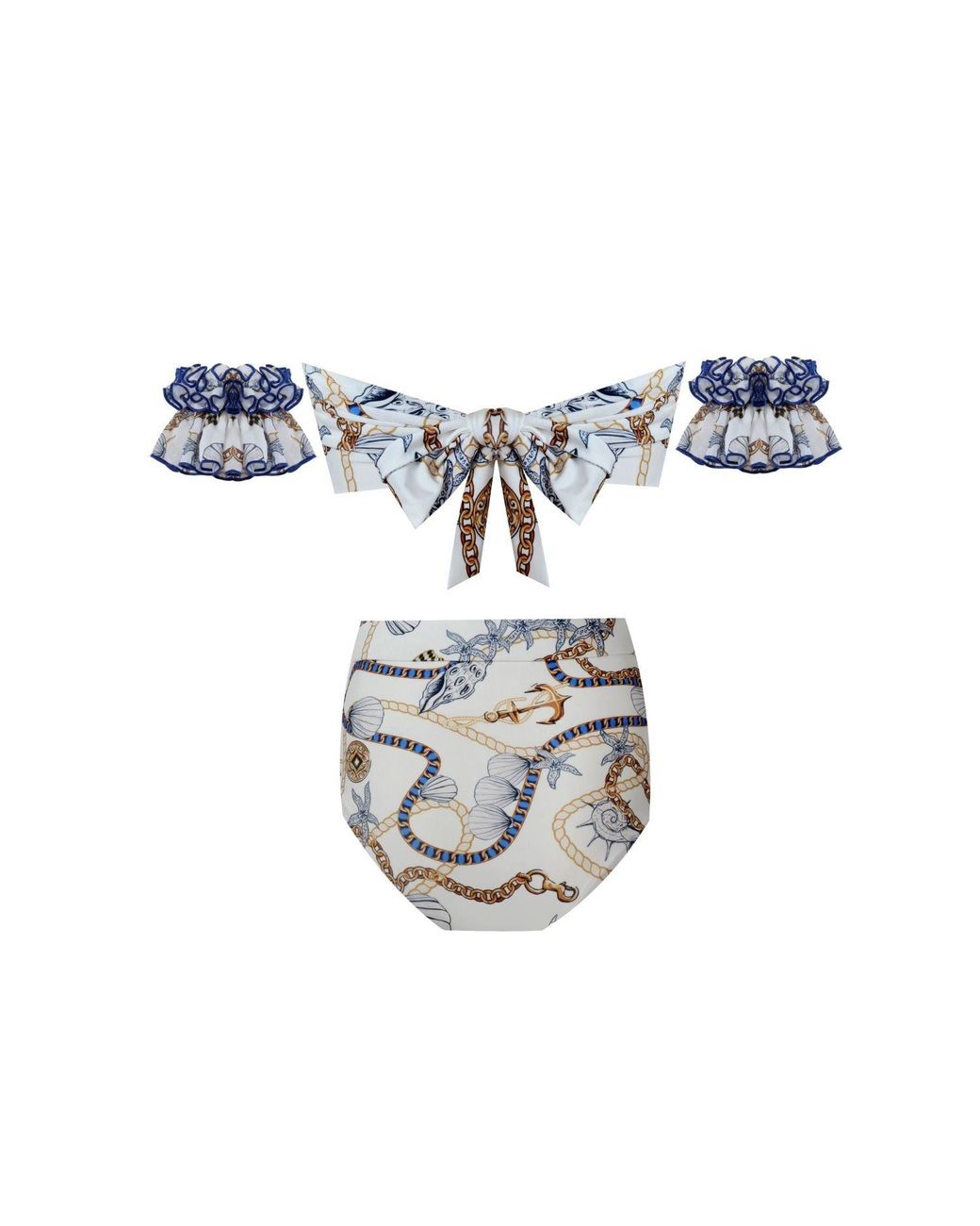 Nur Karaata Blue Marigold Tropezienne Bikini Set