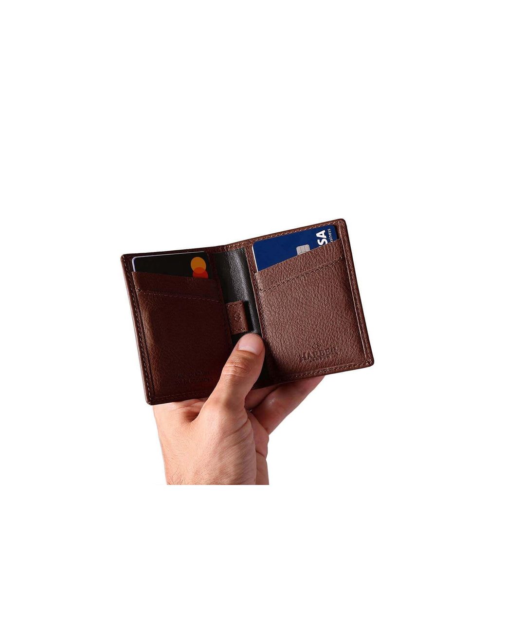 Harber London Black Rfid Card Wallet for men