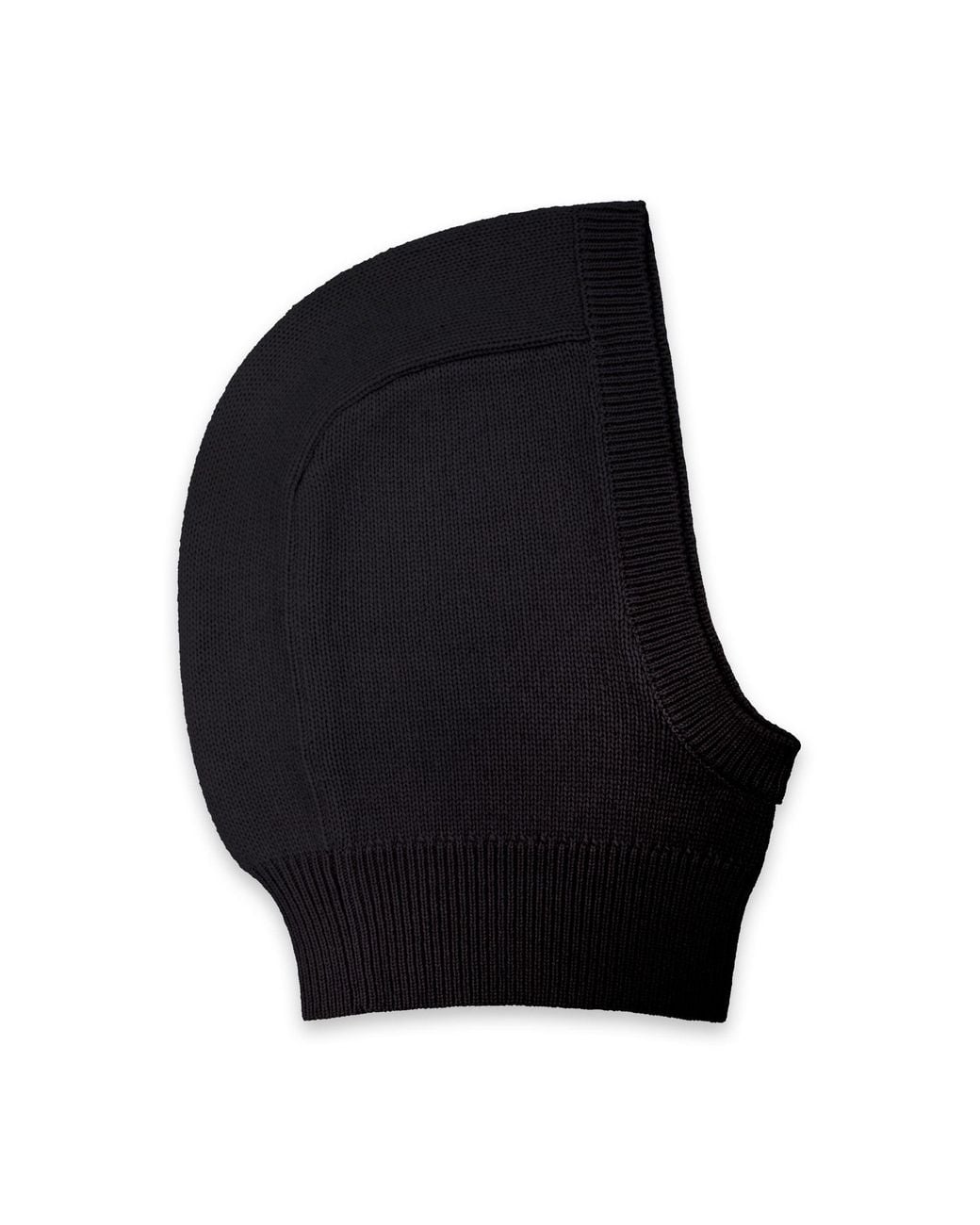 Paul James Knitwear Black Merino Cashmere Noé Open Face Balaclava