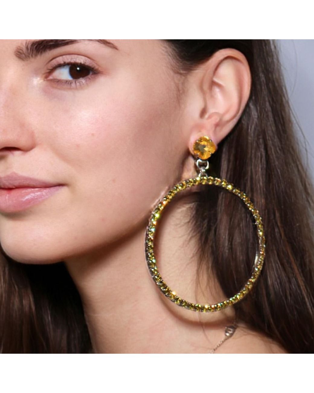 Vicki Sarge Brown The Large Hoop Earrings