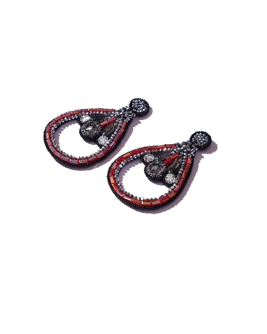 Simitri Red Ruby Mirage Earrings