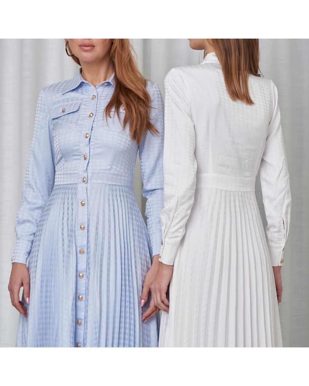 Roch Perel Gray Jacquard Crepe Midi Dress