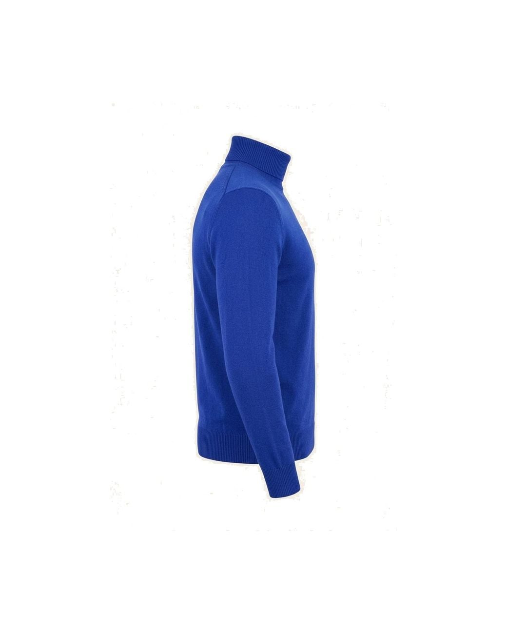 Ron Tomson Blue Roll Neck Knit Sweater for men