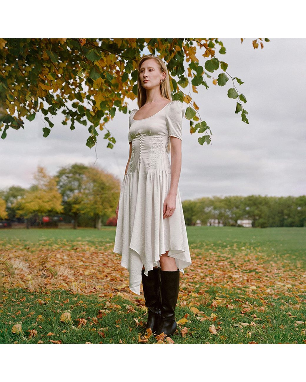 Lor Rein White Rina Dress