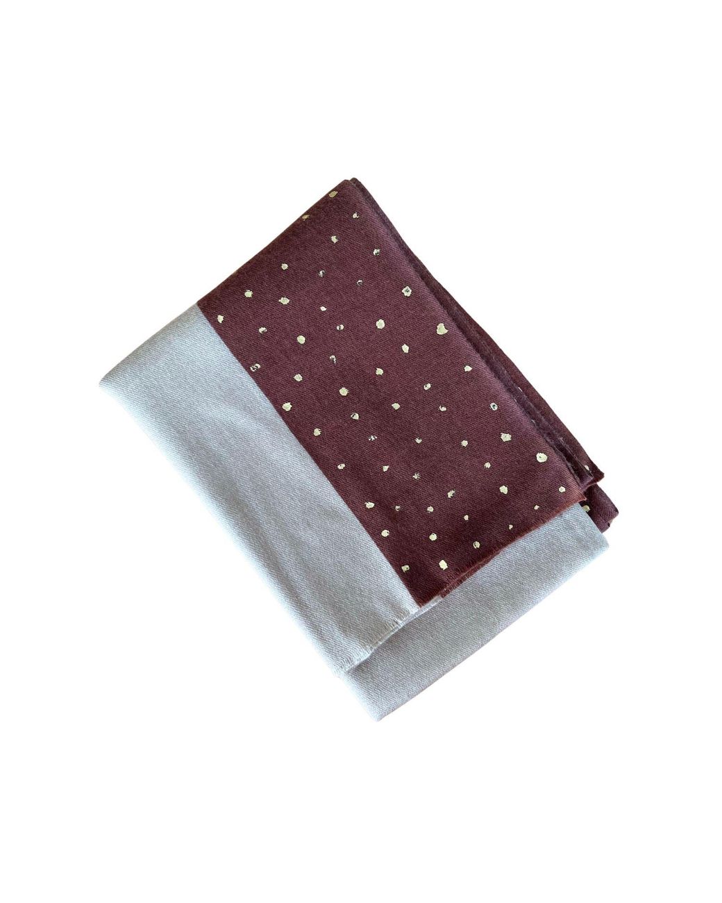 Heritagemoda Brown Neutrals And Reddish Wool Silk Scarf With Shimmer Effect