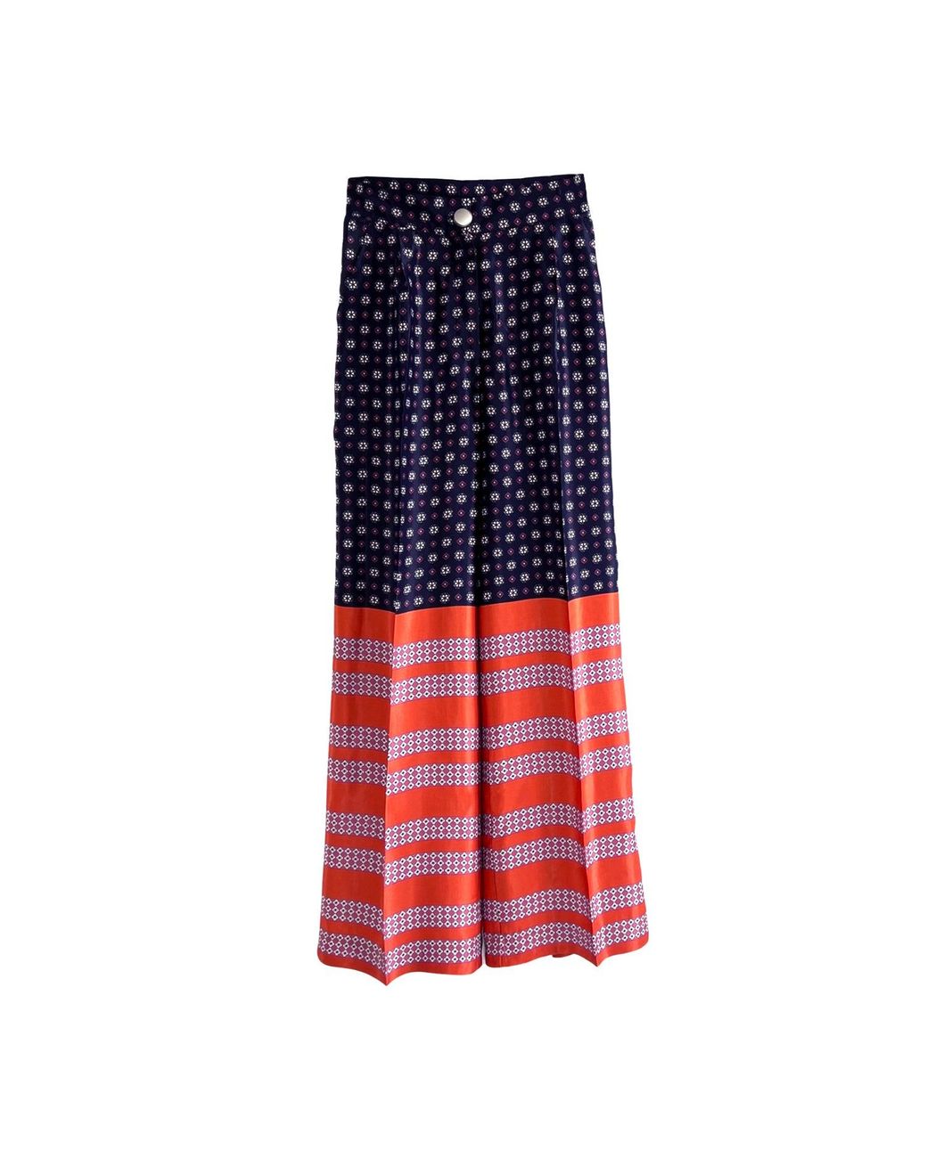 L2R THE LABEL Blue Wide-Leg Pants