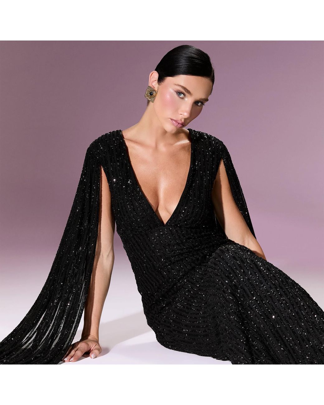 Nur Karaata Black Giovanna Gown