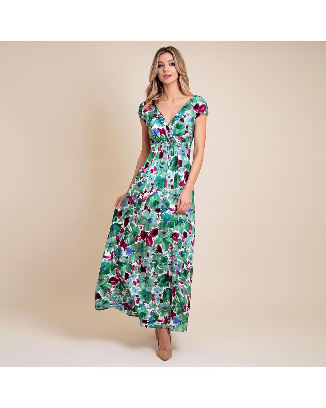Alie Street London Green Sophia Maxi Dress